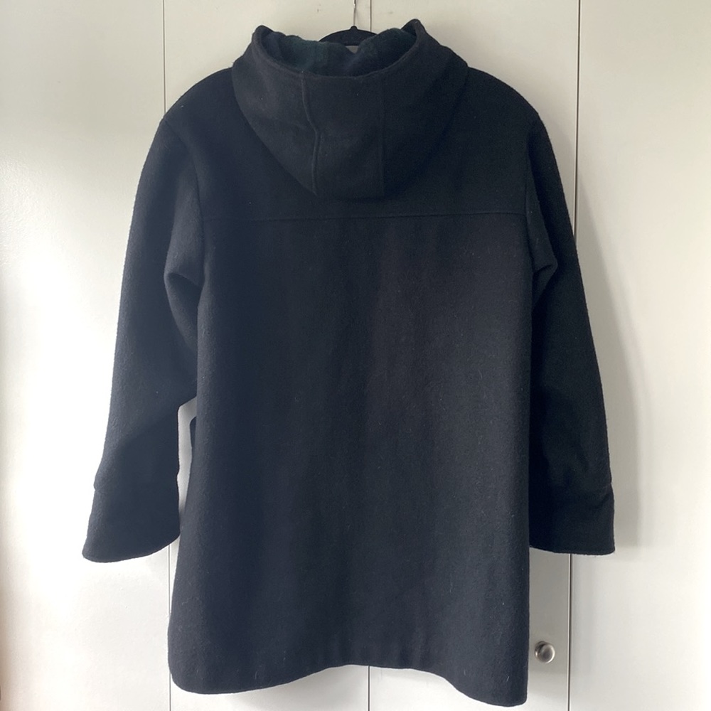 Vintage Thick Hooded Winter Pea Coat - Picture 4 of 7
